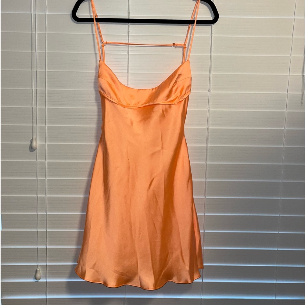 Orange Zara mini dress